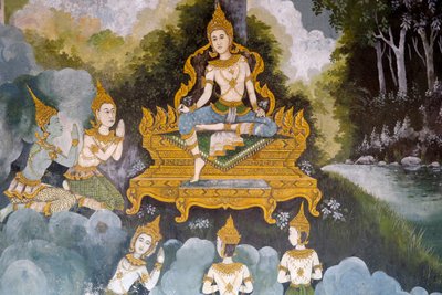 Fresco Depicting a Scene of the Buddha